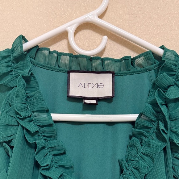 Alexis Suzette Long Sleeve Ruffle Dress - Picture 3 of 10